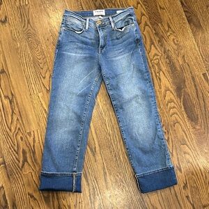 Frame Denim Women's Classic Blue Ankle Jeans